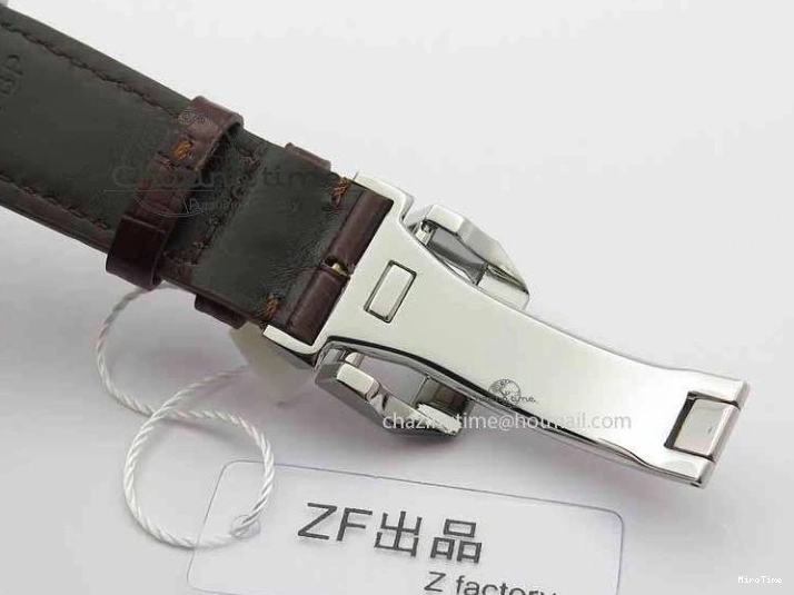 MIROTIME 0319 Unique Portuguese IW3714 Diam ZF V2 1:1 Best Edition Gray Dial On Brown Leather Strap A79350 (Slim Movement) 7250